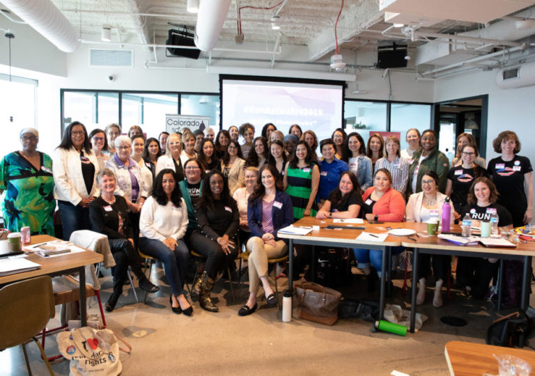 A large group of women. Photo by Alisa Geiser.